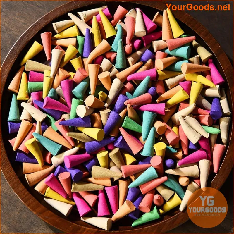 Assorted Lavender Backflow Incense Cones Relax Purify - YourGoods Online Shop