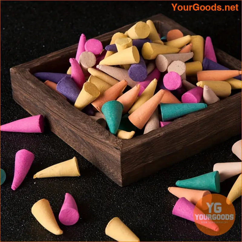 Assorted Lavender Backflow Incense Cones Relax Purify - YourGoods Online Shop