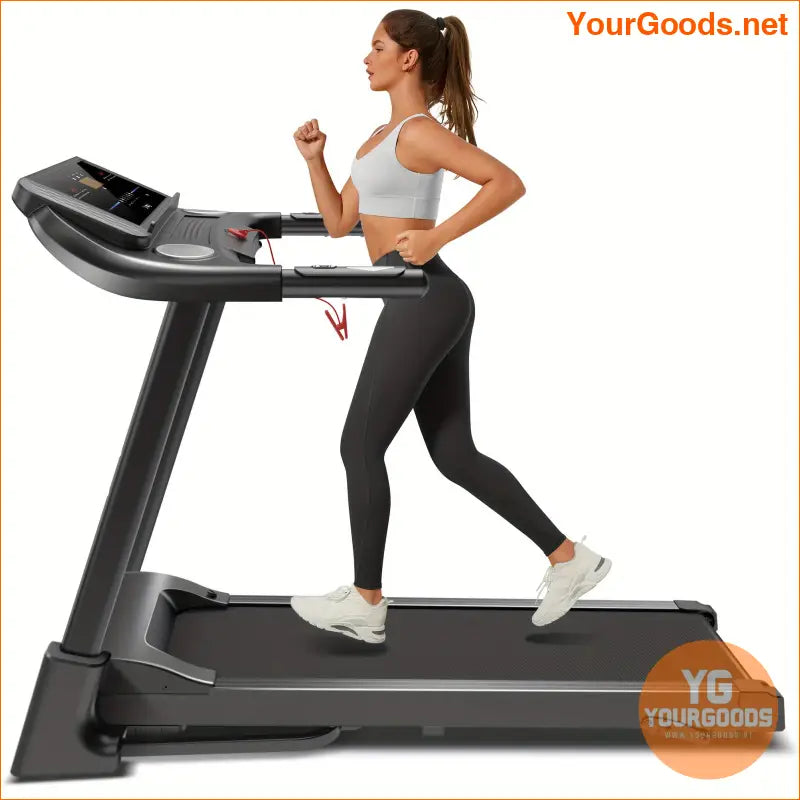 Auto Folding 30 HP Quiet Treadmill with Heart Rate Monitor - YourGoods Online Shop