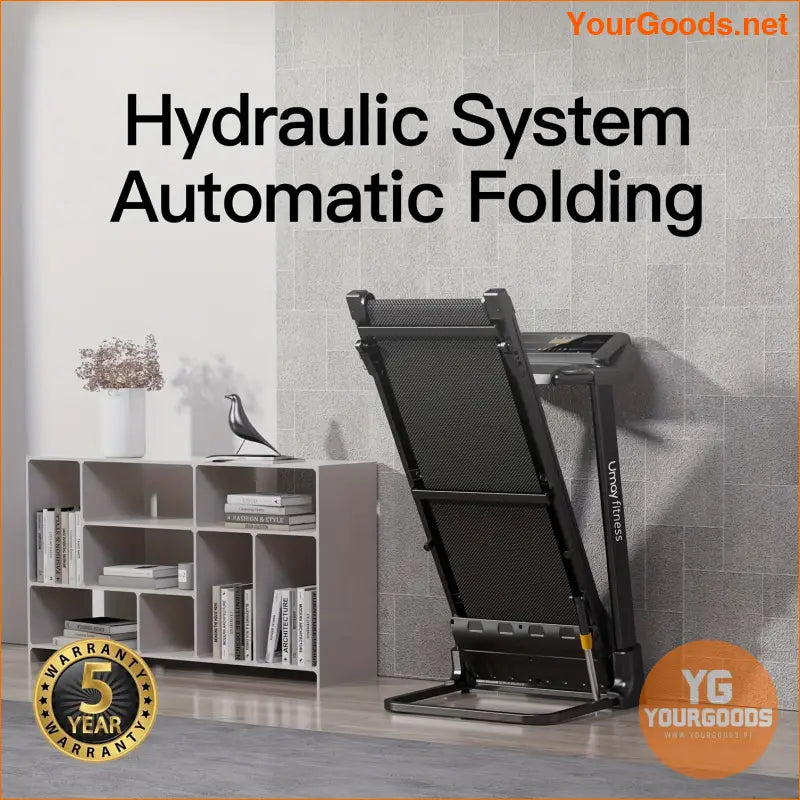 Auto Folding 30 HP Quiet Treadmill with Heart Rate Monitor - YourGoods Online Shop