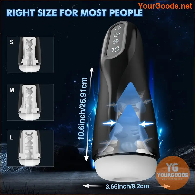 Automatic 3D Textured Suction Vibration Male Stroker - YourGoods Online Shop