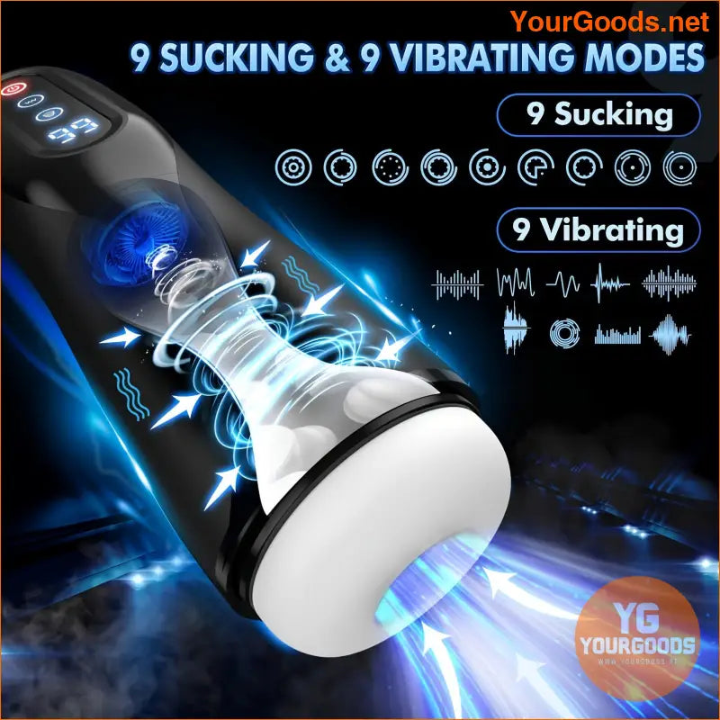 Automatic 3D Textured Suction Vibration Male Stroker - YourGoods Online Shop