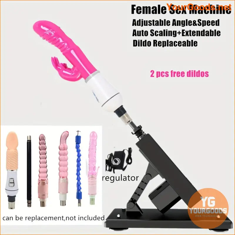 Automatic Adjustable Sex Machine with Masturbation Cup and Vibrator - YourGoods Online Shop