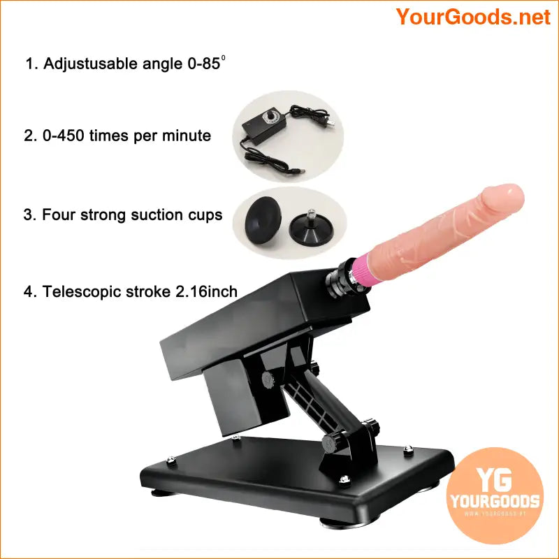 Automatic Adjustable Sex Machine with Masturbation Cup and Vibrator - YourGoods Online Shop