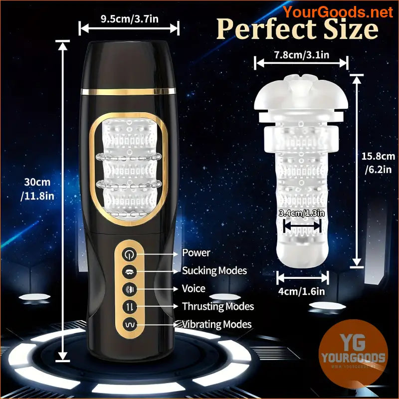 Automatic Male Masturbator with 10 Vibrating Modes - YourGoods Online Shop