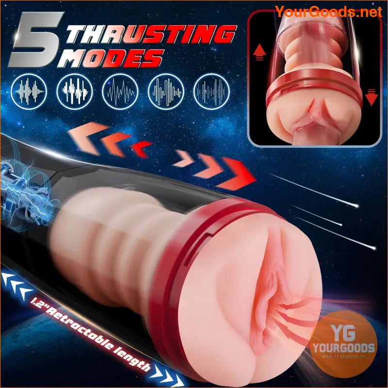 Automatic Thrusting Male Masturbator with Lifelike Vagina - YourGoods Online Shop