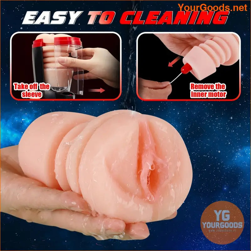 Automatic Thrusting Male Masturbator with Lifelike Vagina - YourGoods Online Shop