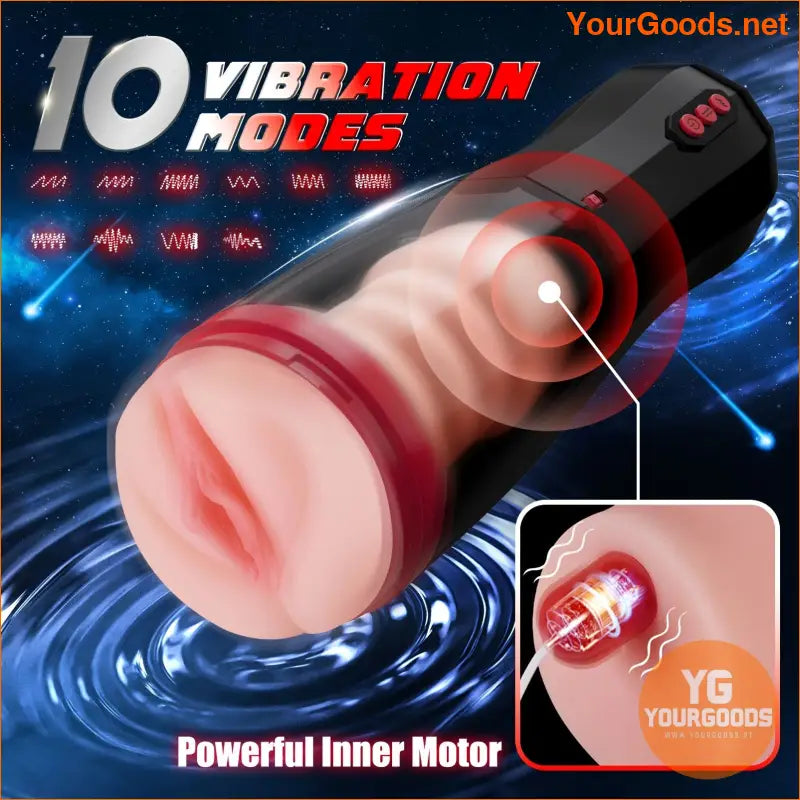 Automatic Thrusting Male Masturbator with Lifelike Vagina - YourGoods Online Shop