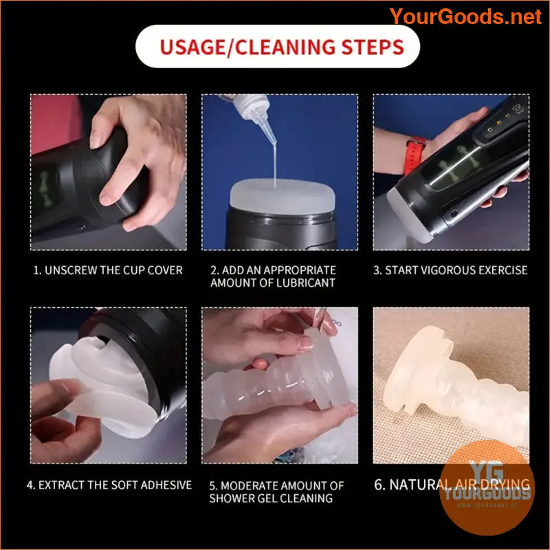 Automatic Warming Retractable Male Masturbation Cup - YourGoods Online Shop