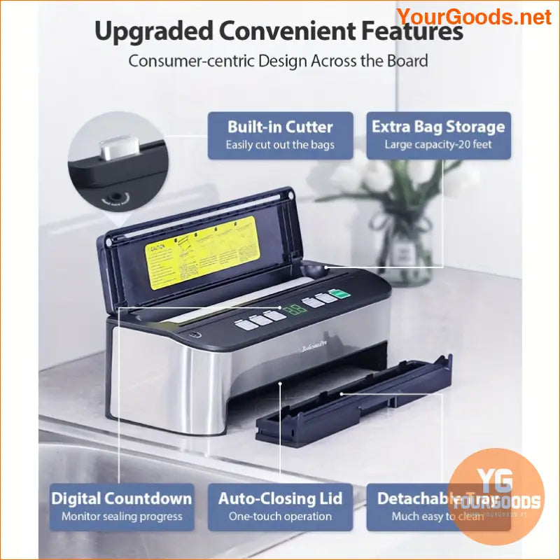 Beelicious 85KPA Smart Vacuum Sealer 8in1 Food Saver - YourGoods Online Shop