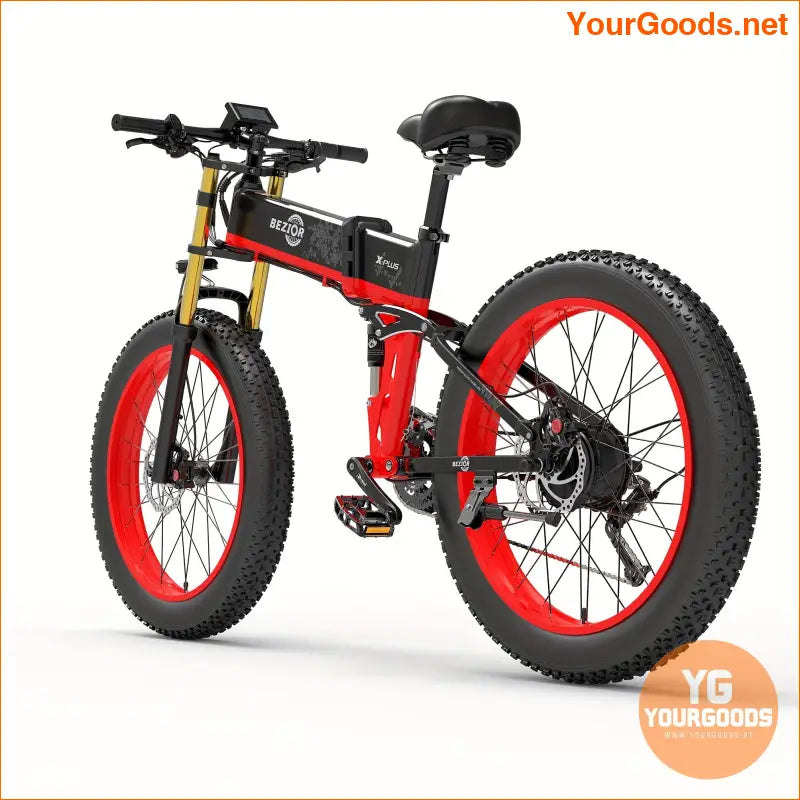 BEZIOR X PLUS Fat Tire Electric Commuter Bike 175AH Battery - YourGoods Online Shop