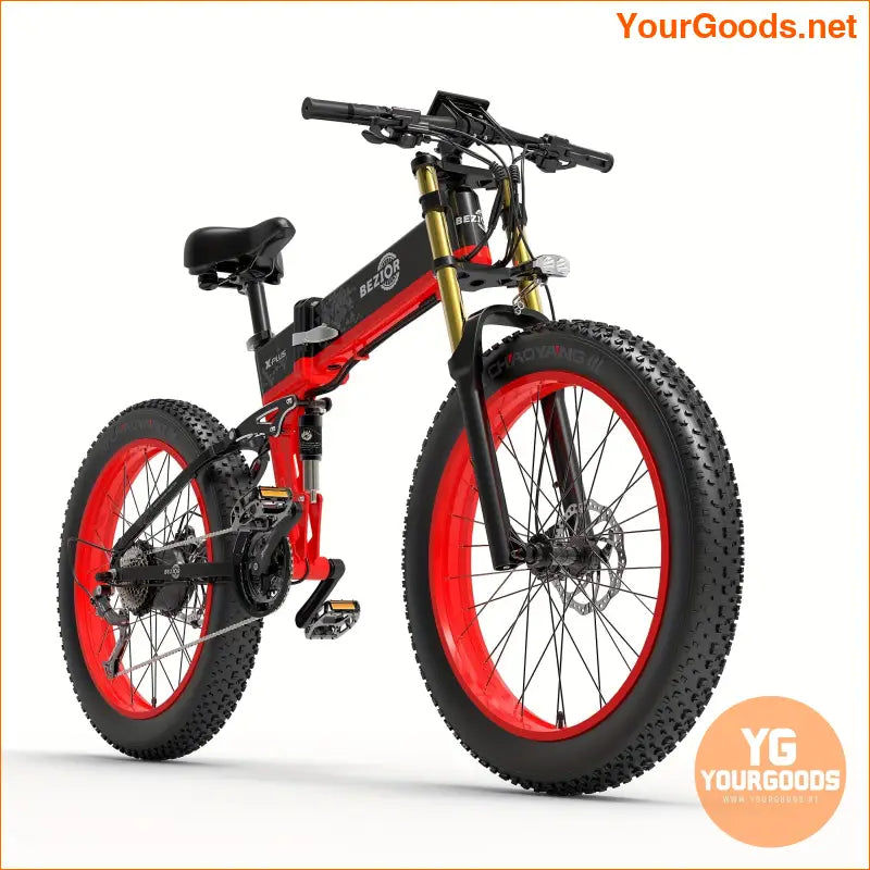 BEZIOR X PLUS Fat Tire Electric Commuter Bike 175AH Battery - YourGoods Online Shop