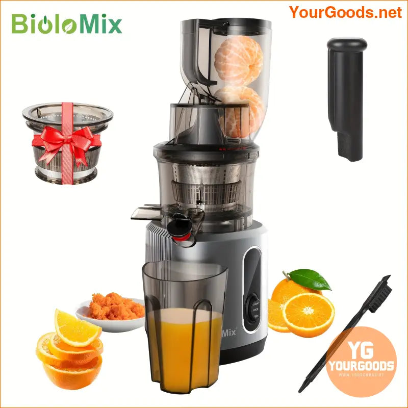 BioloMix Pro Wide Chute Slow Juicer BPAFree Easy Clean - YourGoods Online Shop