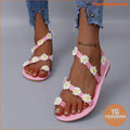 Boho Daisy Flower Womens Flat Sandals - YourGoods Online Shop