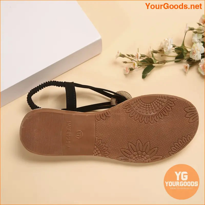 Boho Elastic Band SlipOn Womens Summer Sandals - YourGoods Online Shop