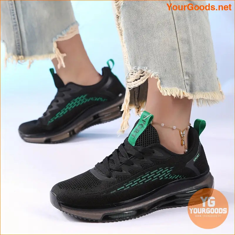 Breathable Casual Sneakers For Women, Low-Top Lace-Up Shoes With Soft Outsole, Suitable For Daily & Running Shoes - YourGoods Online Shop