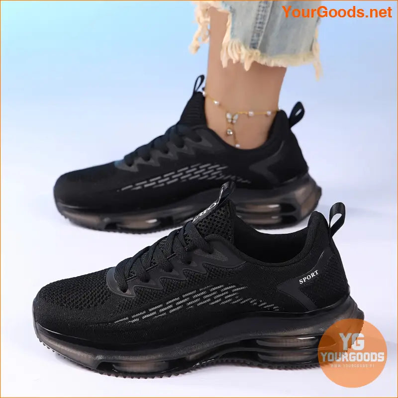 Breathable Casual Sneakers For Women, Low-Top Lace-Up Shoes With Soft Outsole, Suitable For Daily & Running Shoes - YourGoods Online Shop