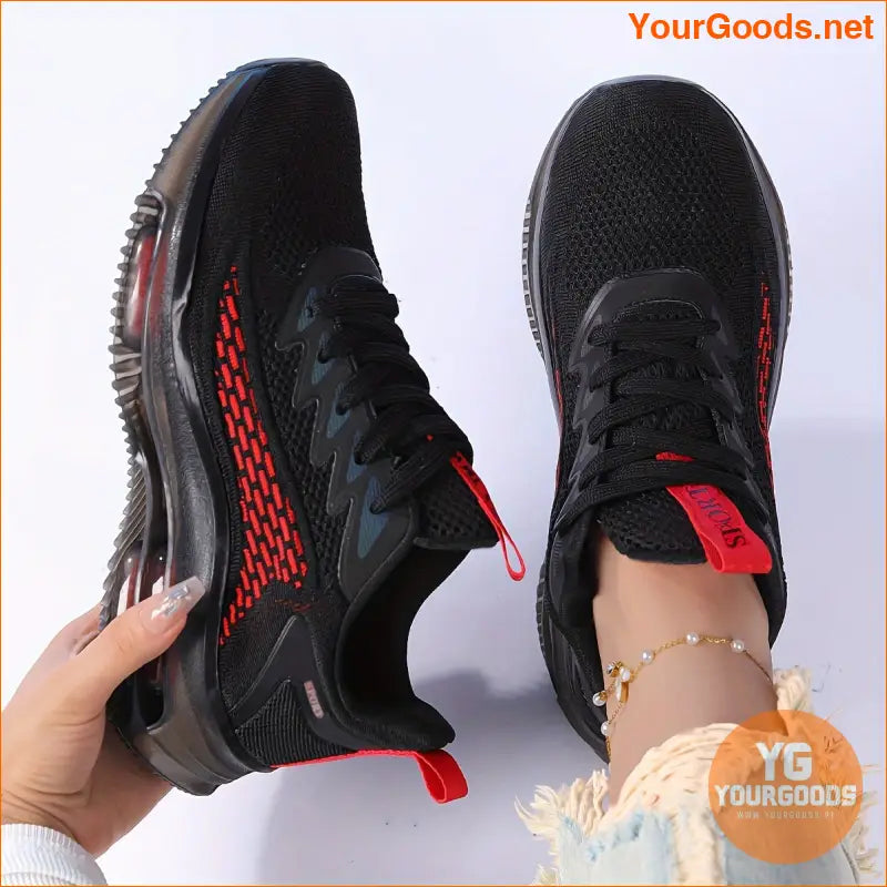 Breathable Casual Sneakers For Women, Low-Top Lace-Up Shoes With Soft Outsole, Suitable For Daily & Running Shoes - YourGoods Online Shop