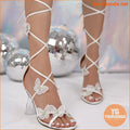 Butterfly Strappy High Heel Sandals for Parties - YourGoods Online Shop