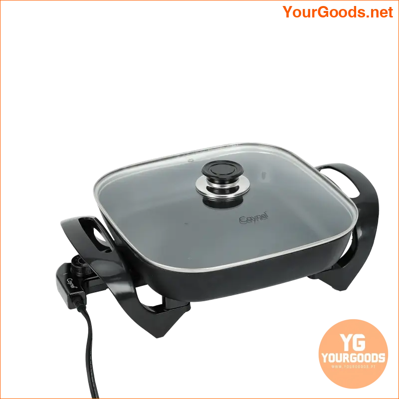 Caynel 12 Nonstick Ceramic Electric Skillet with Lid - YourGoods Online Shop