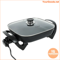 Caynel 12 Nonstick Ceramic Electric Skillet with Lid - YourGoods Online Shop