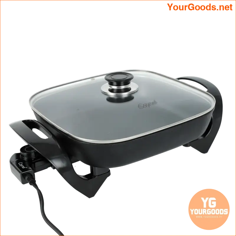 Caynel 12 Nonstick Ceramic Electric Skillet with Lid - YourGoods Online Shop