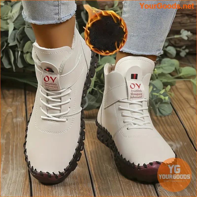 Chic Cozy Womens Thermal Embroidered Winter Boots - YourGoods Online Shop