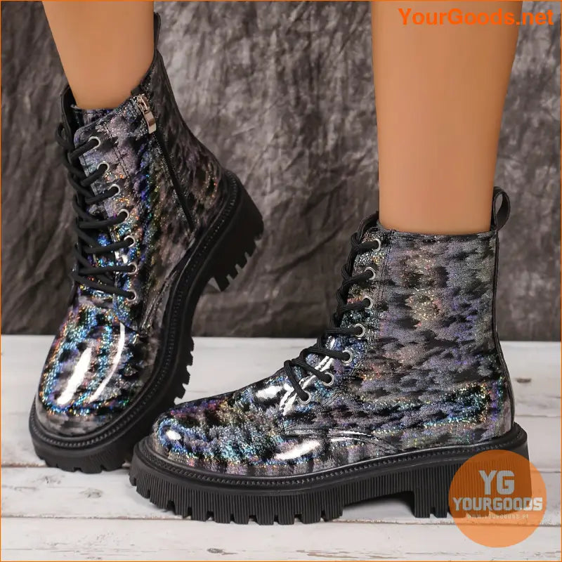 Chic Ink Style Side Zip Round Toe Boots - YourGoods Online Shop