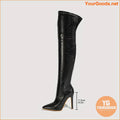 Chic OvertheKnee Stiletto Boots with Side Zipper - YourGoods Online Shop