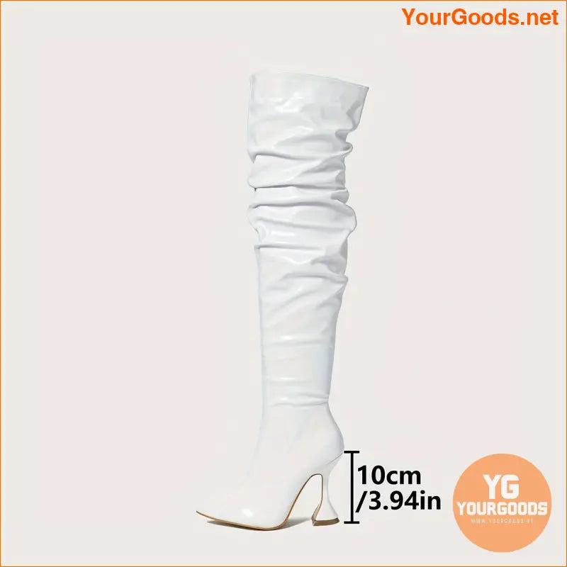 Chic Solid Color OverTheKnee High Heel Boots - YourGoods Online Shop