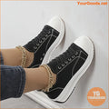 Chic Womens AllSeason Platform Canvas Sneakers - YourGoods Online Shop