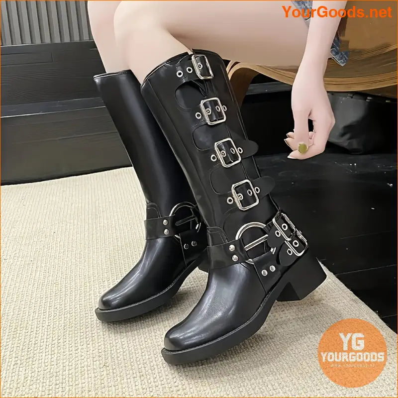 Chic Womens MidCalf Boots Stylish French Heel Easy Care - YourGoods Online Shop