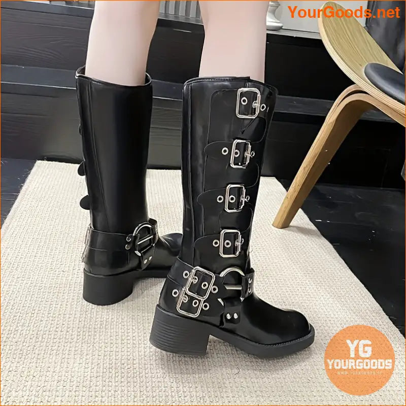 Chic Womens MidCalf Boots Stylish French Heel Easy Care - YourGoods Online Shop