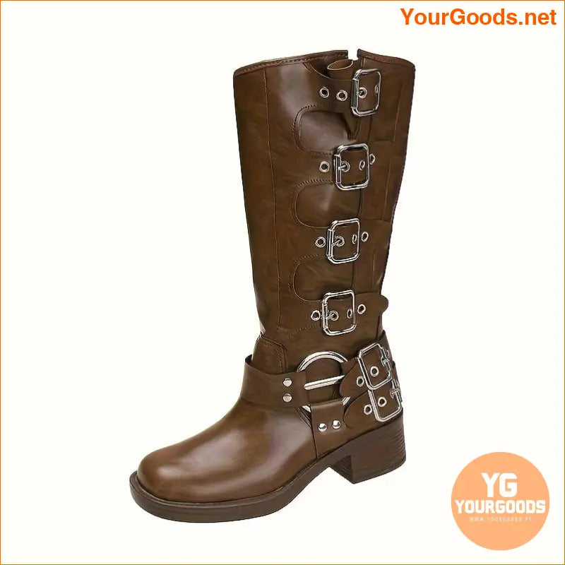 Chic Womens MidCalf Boots Stylish French Heel Easy Care - YourGoods Online Shop