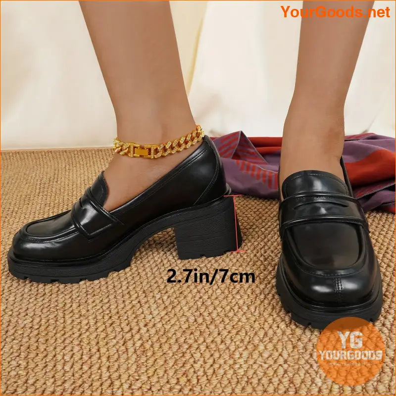 Chic Womens Platform Loafers Comfortable SlipResistant - YourGoods Online Shop