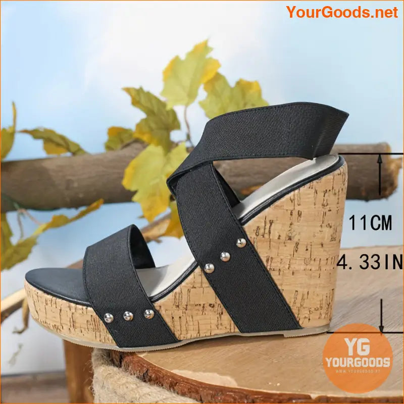 Chic Womens Wedge Sandals Casual Open Toe Platform - YourGoods Online Shop