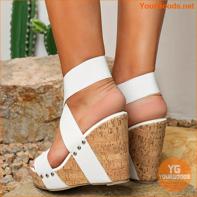 Chic Womens Wedge Sandals Casual Open Toe Platform - YourGoods Online Shop