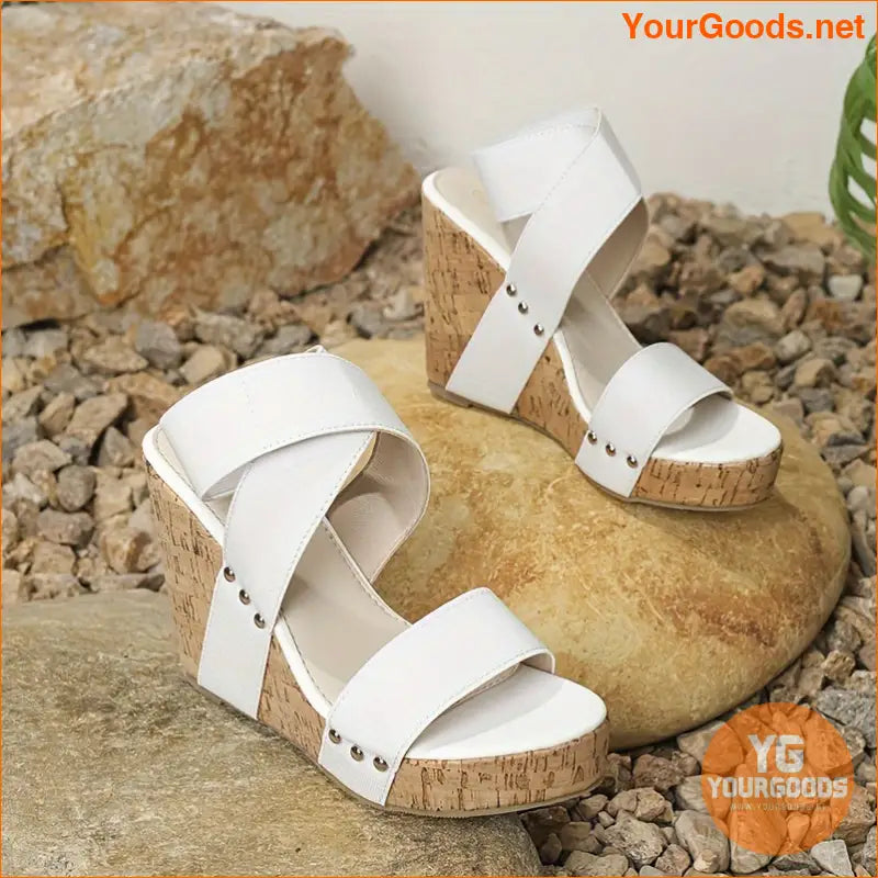 Chic Womens Wedge Sandals Casual Open Toe Platform - YourGoods Online Shop