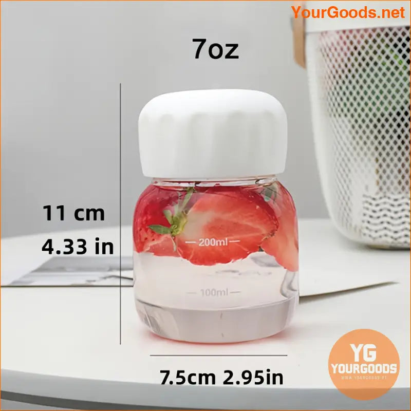 Clear Compact Portable Water Bottle 1 pc - YourGoods Online Shop