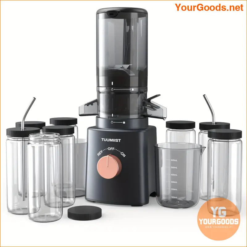 Cold Press Juicer Large Chute Easy Clean Quiet Efficient - YourGoods Online Shop