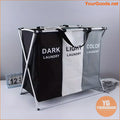 Collapsible 3 Section Laundry Hamper and Organizer - YourGoods Online Shop