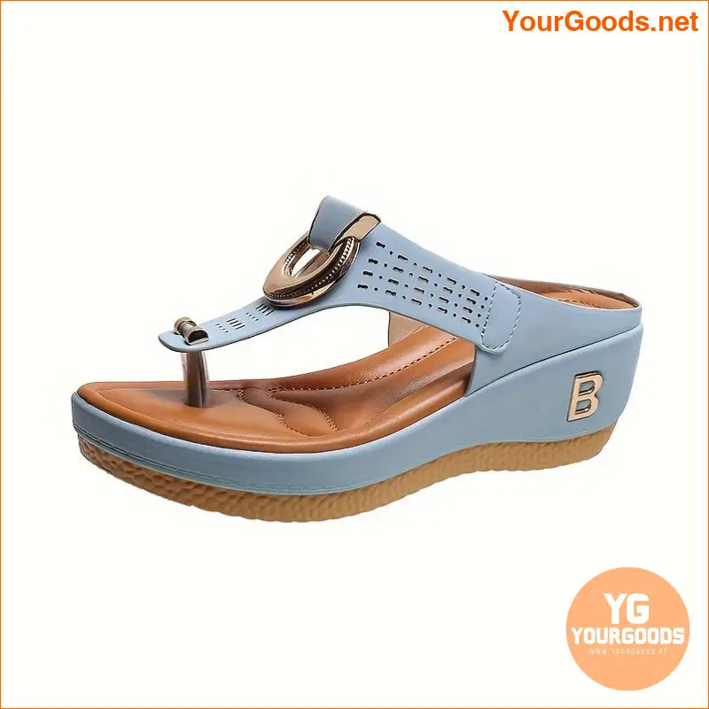 Comfy WedgeSole Large Beach FlipFlops - YourGoods Online Shop