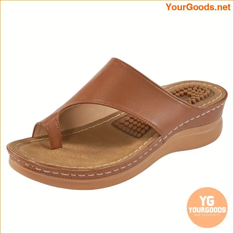 Comfy Womens Arch Support Massage Wedge Slides - YourGoods Online Shop