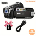 Compact 1080P Camcorder 16x Zoom 32G Card Flip Screen - YourGoods Online Shop