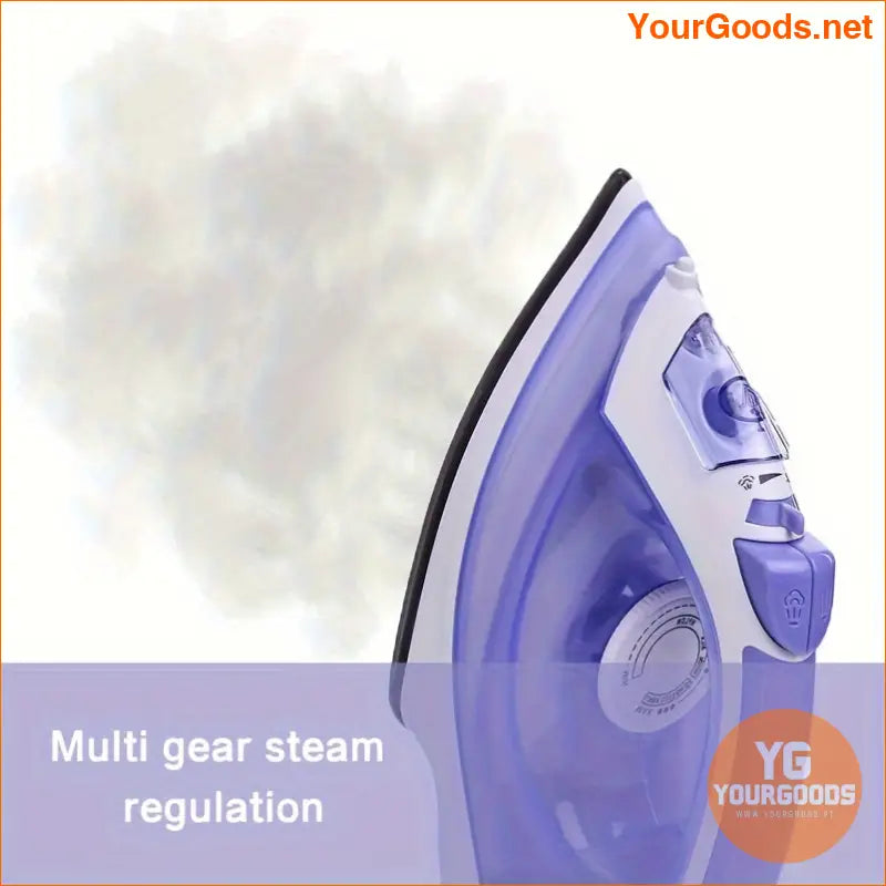 Compact 1200W Steam Iron with Non Stick Soleplate Adjustable Controls - YourGoods Online Shop