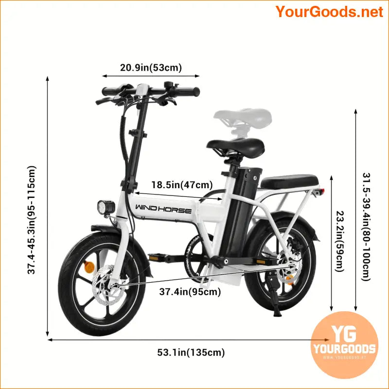 Compact 16 Electric Mountain Bike with 630W Motor - YourGoods Online Shop