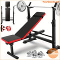 Compact 3S Folding Home Gym System Professional Workout Bench Set - YourGoods Online Shop