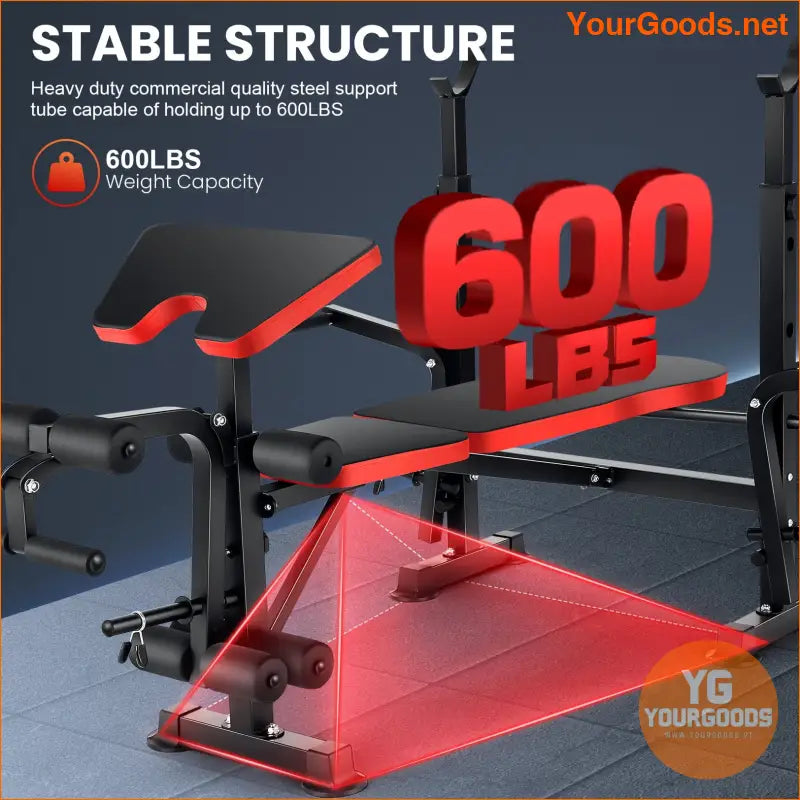 Compact 3S Folding Home Gym System Professional Workout Bench Set - YourGoods Online Shop