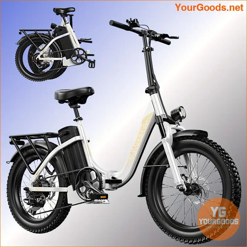 Compact 750W Foldable EBike with 48V Battery Fat Tires - YourGoods Online Shop