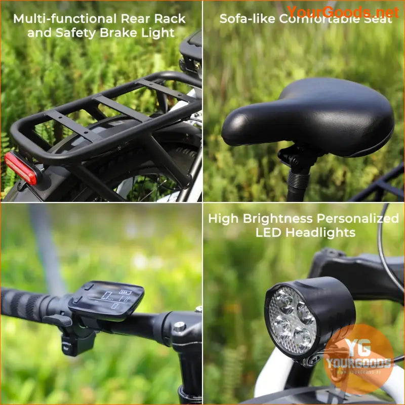 Compact 750W Foldable EBike with 48V Battery Fat Tires - YourGoods Online Shop